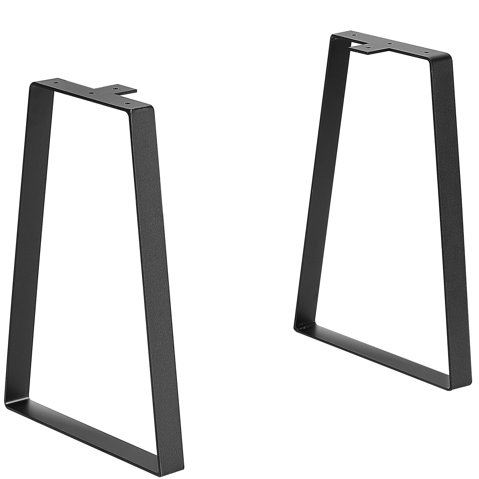 16 Inch Trapezoid Steel Table Legs, Replacement Furniture Legs Set Of 2 For DIY Coffee Tables, Modern Desks, Bench, Night Stands, Sofa, Max Load 400 Lbs Heavy Duty, Quick Instalation Legs Black_maomaolike.com